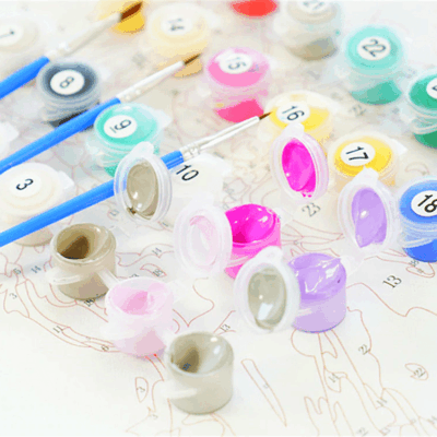 Snow Bear Paint By Numbers Kit - Painting By Number