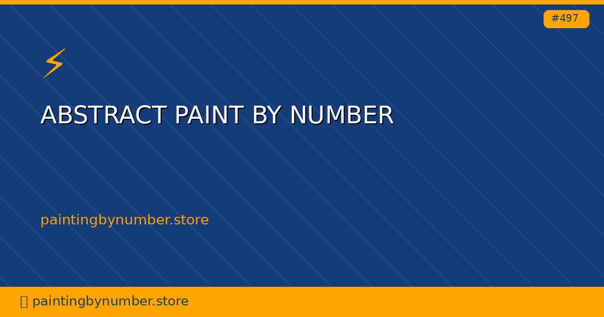 abstract paint by number