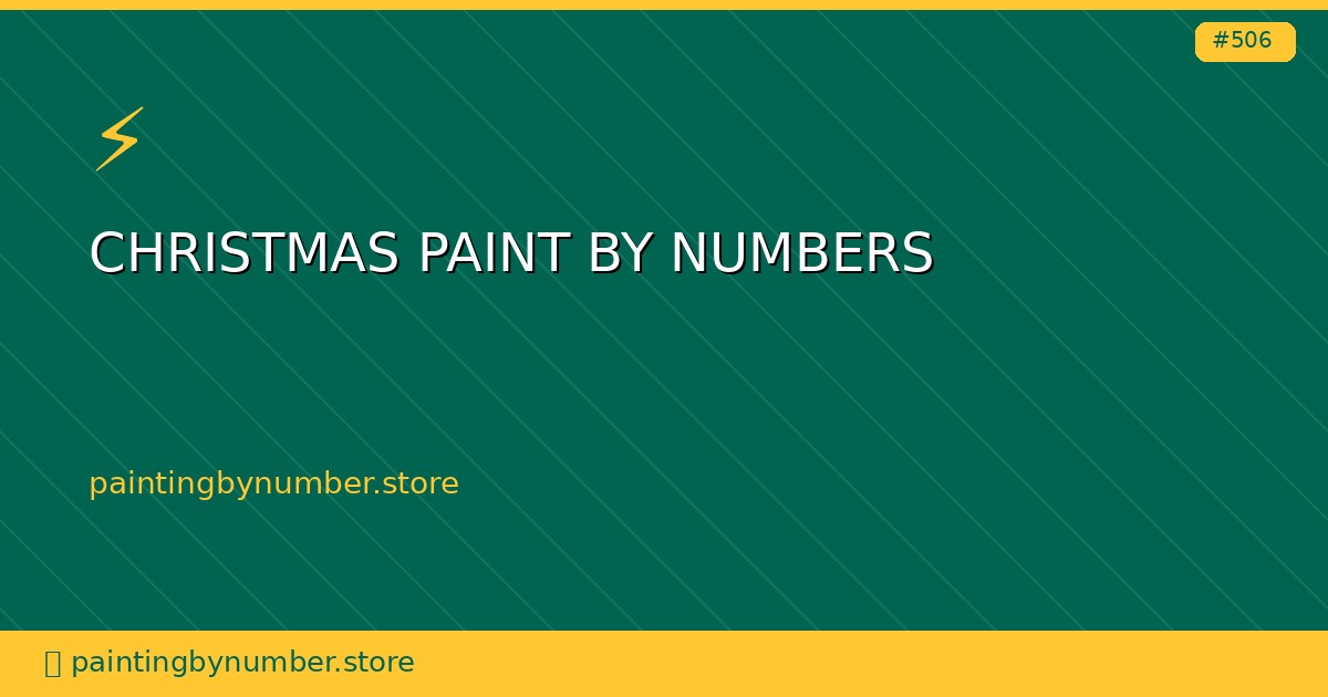 christmas paint by numbers