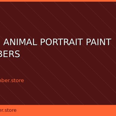 custom animal portrait paint by numbers