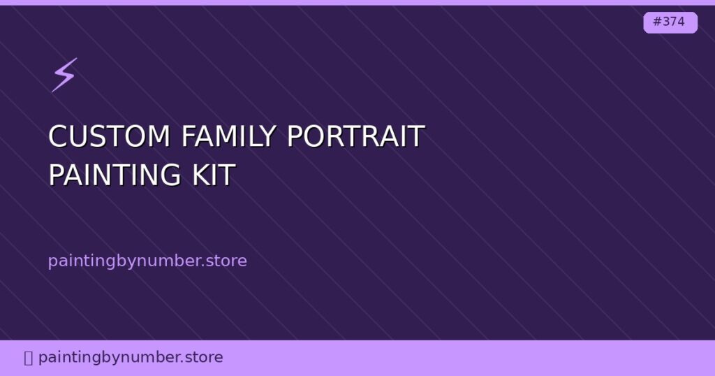 custom family portrait painting kit