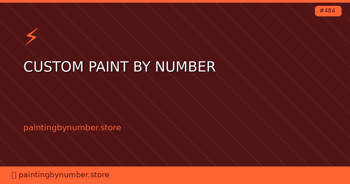 custom paint by number
