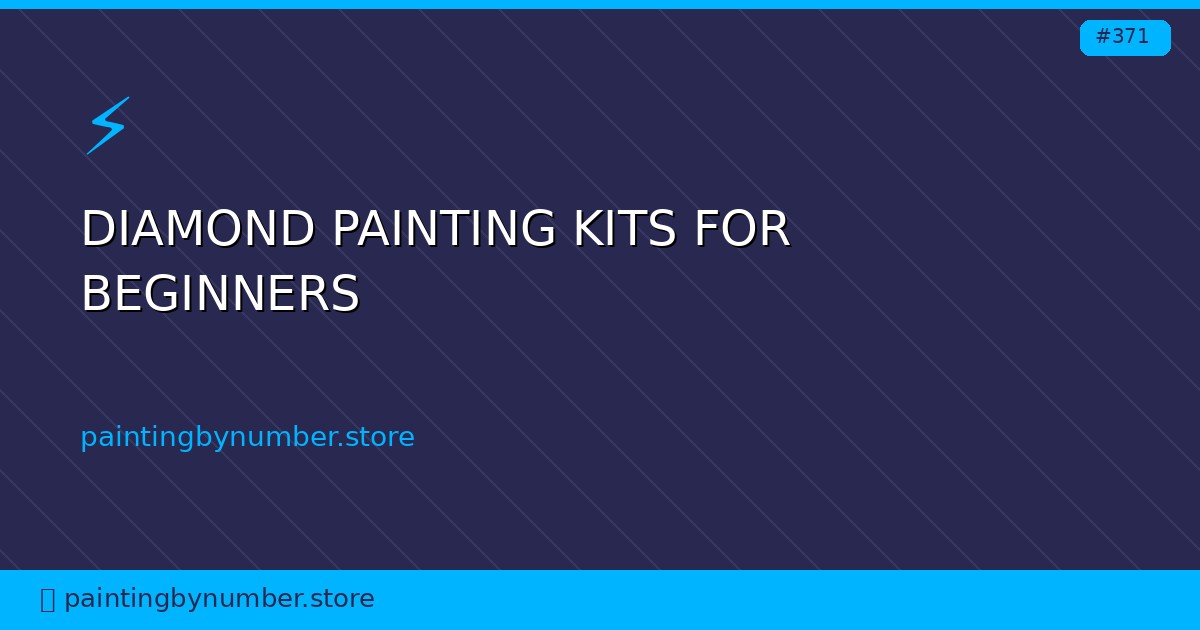 diamond painting kits for beginners