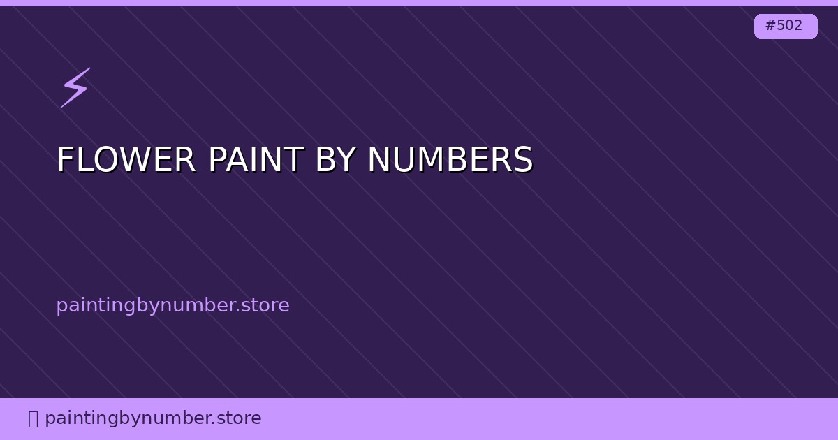 flower paint by numbers