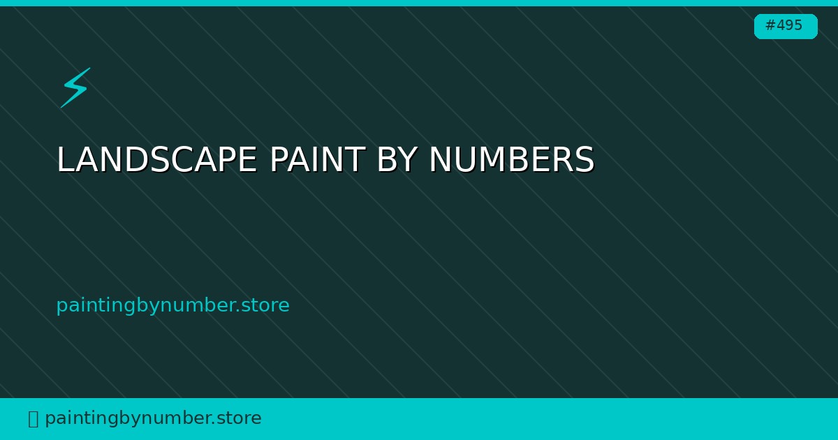 landscape paint by numbers