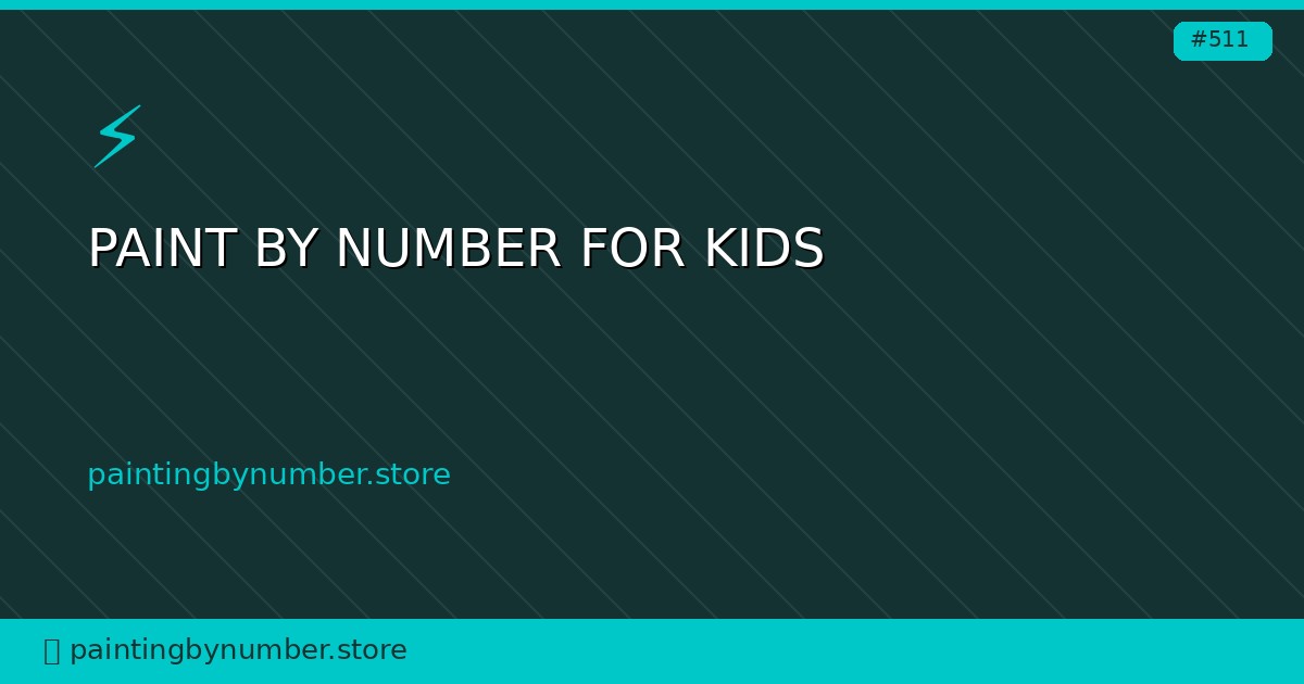 paint by number for kids
