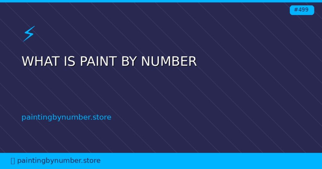 what is paint by number