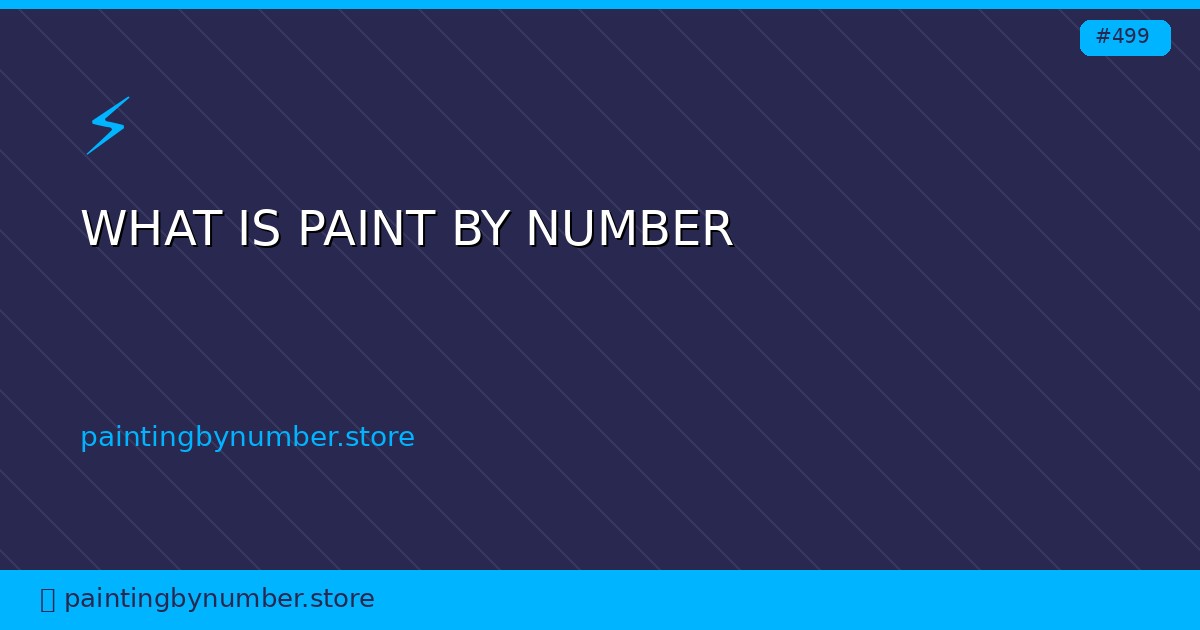 what is paint by number
