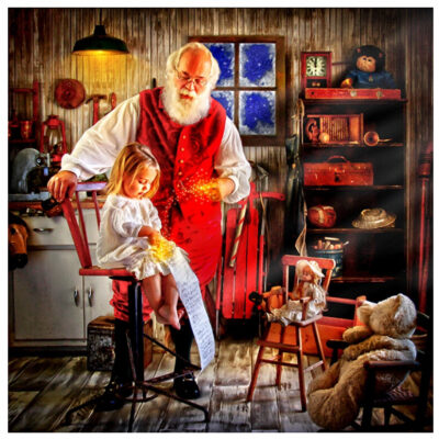 Santa's Little One Paint by Numbers Kit