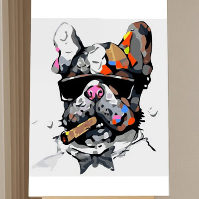 Dog Pop Art Paint by Numbers Kit