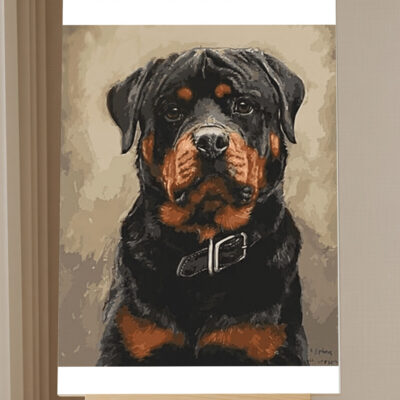 Dog Rottweiler Paint by Numbers Kit