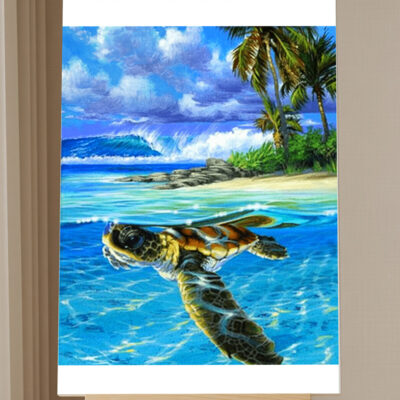 Drifting Turtle Paint by Numbers Kit