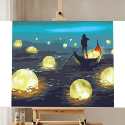 Paint by Numbers Kit Ferryman Magical Scenery