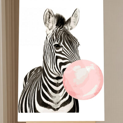 Kit de Peinture par Numéros Zèbre pour Enfants