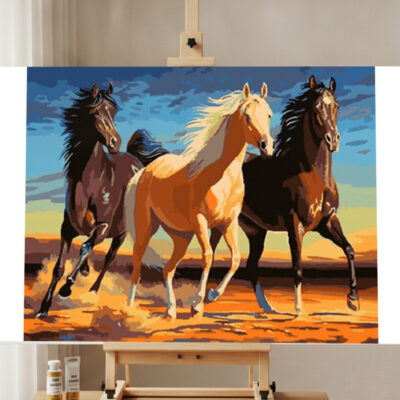 Horses Paint by Numbers Kit