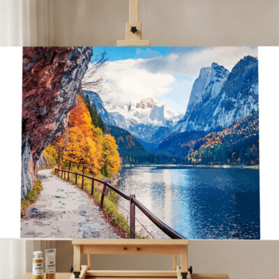 Lake Scenery Paint by Numbers Kit