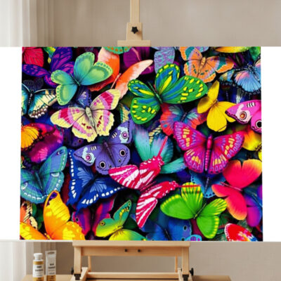 Colorful Butterflies Paint By Number Kit Paint by Numbers Kit