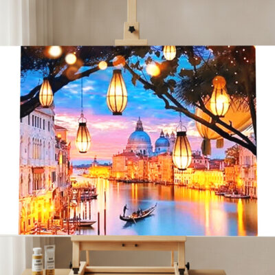 Night View Scenery Paint by Numbers Kit