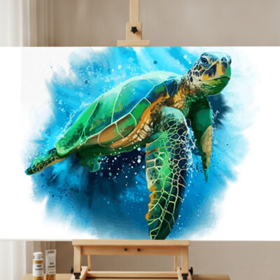 Ocean Turtle Paint by Numbers Kit