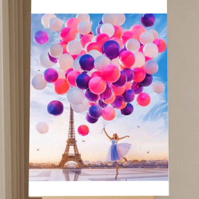 Paris balloons Paint by Numbers Kit