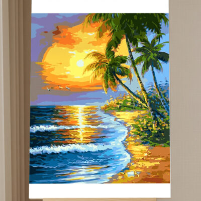 Sunset Beach Paint by Numbers Kit