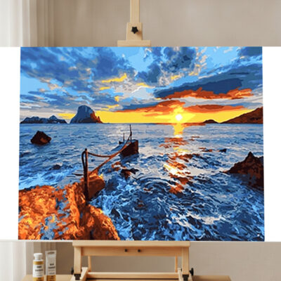Paint by Numbers Kit Sunshine & Coast Landscape