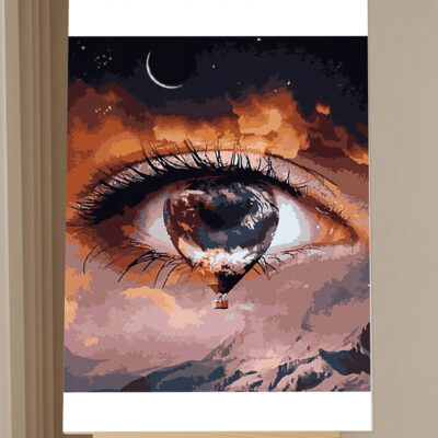 Tears Abstract Paint by Numbers Kit