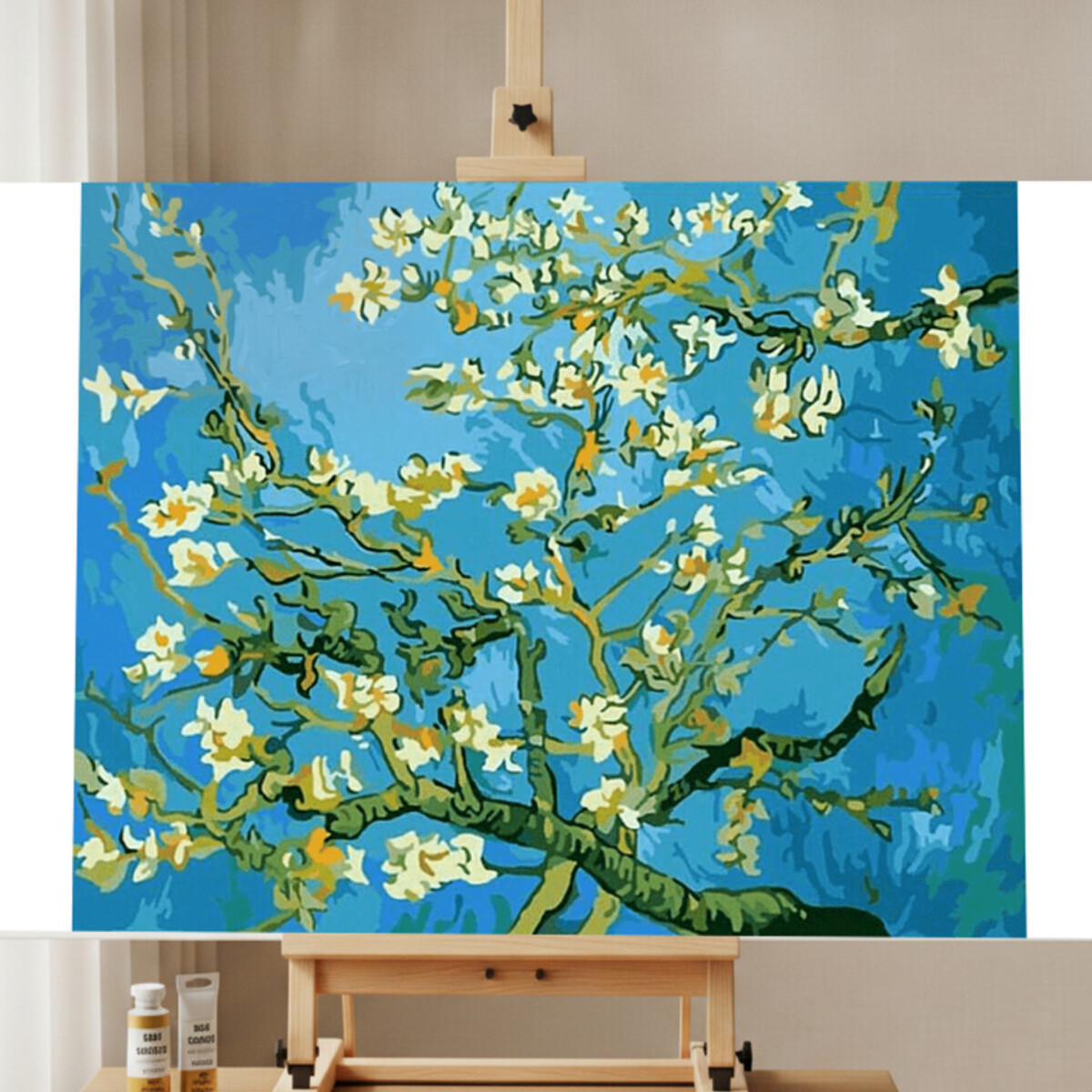 Kit de Pintar por Números Flor de Albaricoque Van Gogh