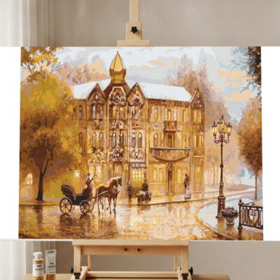 Kit de Pintar por Números Europa Vintage