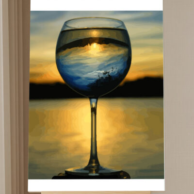 Wine Sunset Paint by Numbers Kit