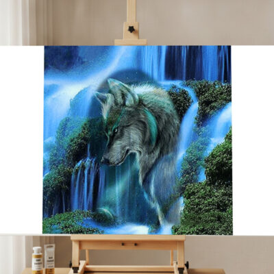 Wolf Landscape Paint by Numbers Kit