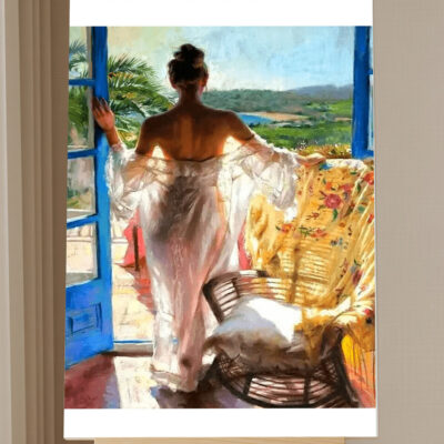 Woman on the Beach Paint by Numbers Kit
