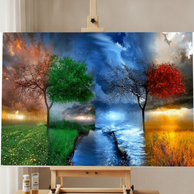 Tree thunders Paint by Numbers Kit