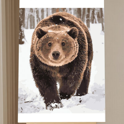 Snow Bear Paint by Numbers Kit