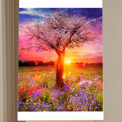 Tree DIY Handcraft Paint By Number Kit Paint by Numbers Kit