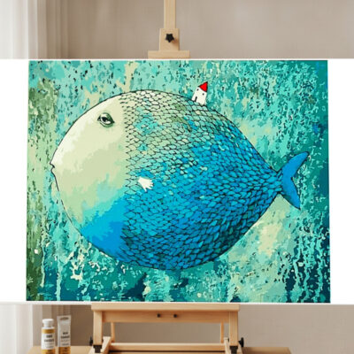 Paint by Number Kit Abstract Fish Paint by Numbers Kit