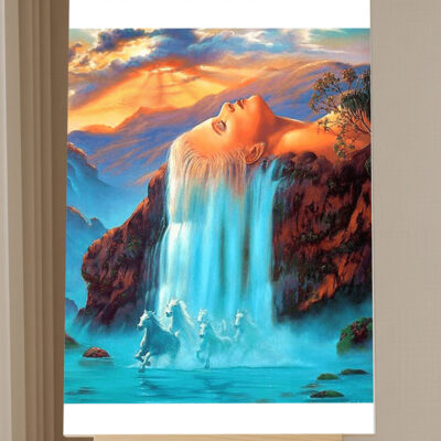 Paint By Number Kit Abstract Woman Waterfall Paint by Numbers Kit