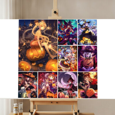 5D DiyHalloween Anime Diamond Painting Kit