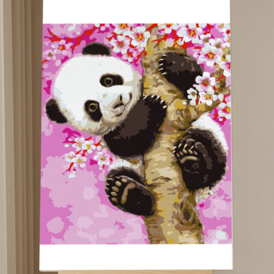 Paint By Number Kit Kids Cherry Panda Paint by Numbers Kit