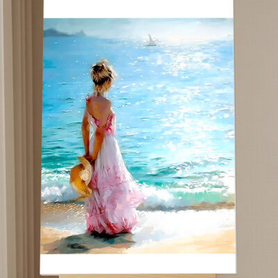 Paint by Number Kit Seaside Girl Paint by Numbers Kit