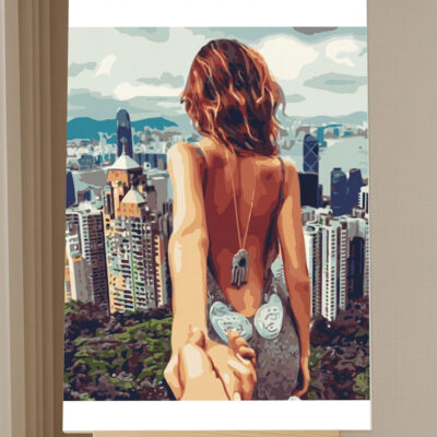 Paint by Number Kit Traveling Woman Paint by Numbers Kit - 16x20 cm