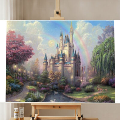 Wonder Castle Paint by Numbers Kit for Adults — DIY Scenic Canvas