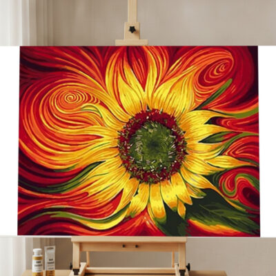 Abstract Flower Paint by Numbers Kit