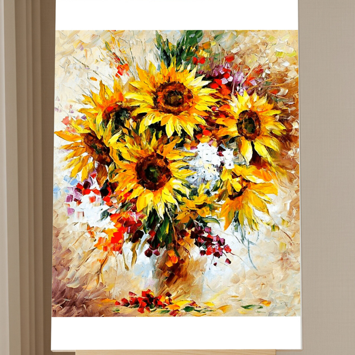 Kit de Peinture par Numéros Fleurs Abstraites
