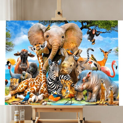 Animal Paradise Paint by Numbers Kit