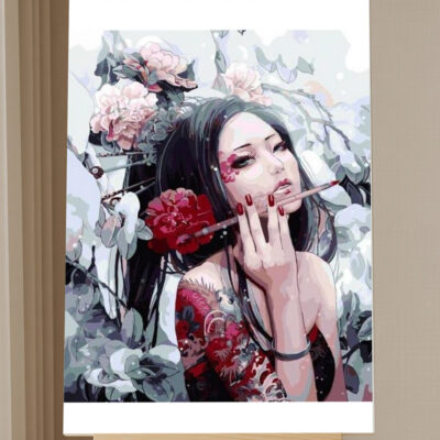 Asian Woman Paint by Numbers Kit