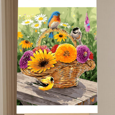 Paint by Numbers Kit Birds & Flowers