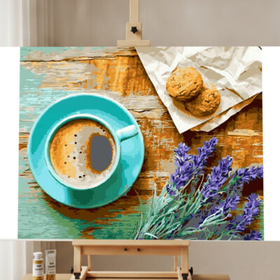 Paint by Numbers Kit Coffee Cookie Afternoon