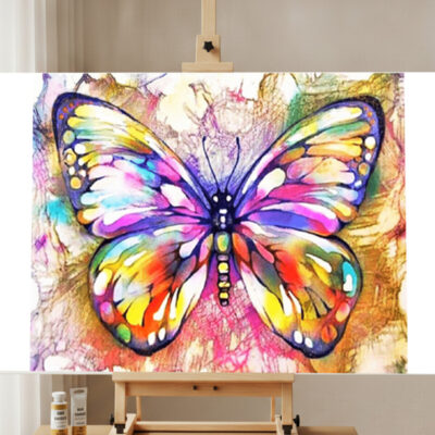 Colorful Butterfly Paint by Numbers Kit