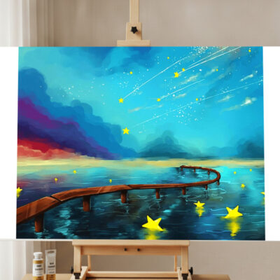 Paint by Numbers Kit Colorful Scenery Sky
